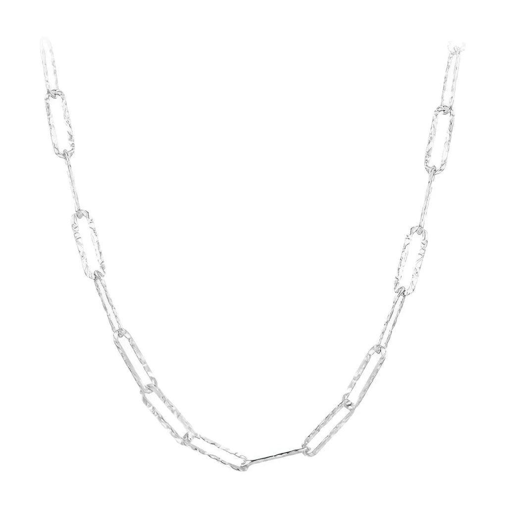 Gliederkette - Silberne Wirbel-Gliederkette