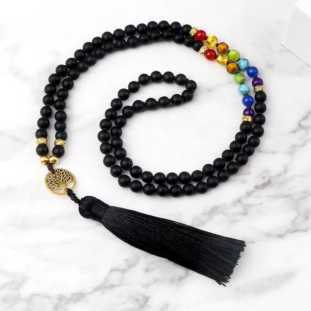 Lange Chakra-Halskette