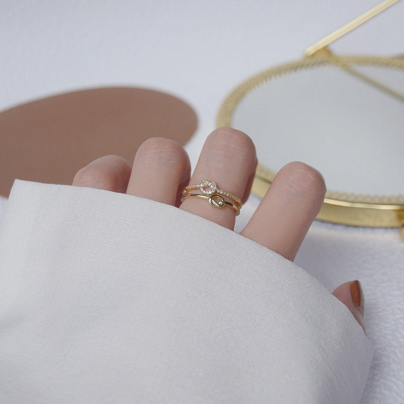 Liebesknotenring (2 Stile)