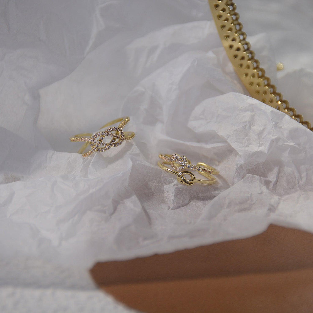 Liebesknotenring (2 Stile)