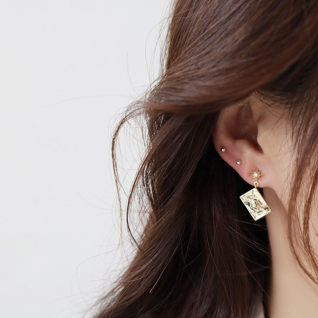 Liebesbrief-Ohrringe