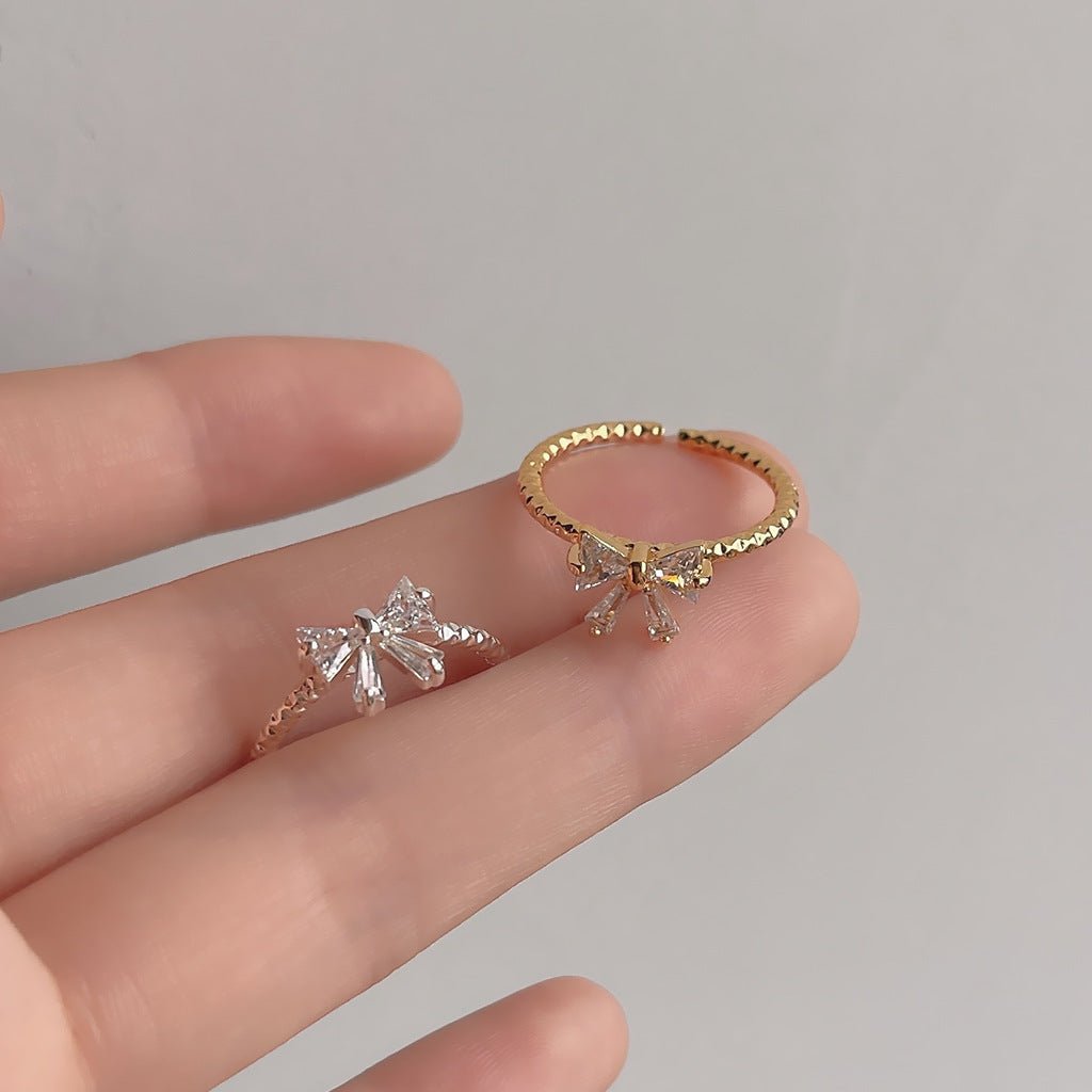 Schöner Schleifenring (Gold/Silber)