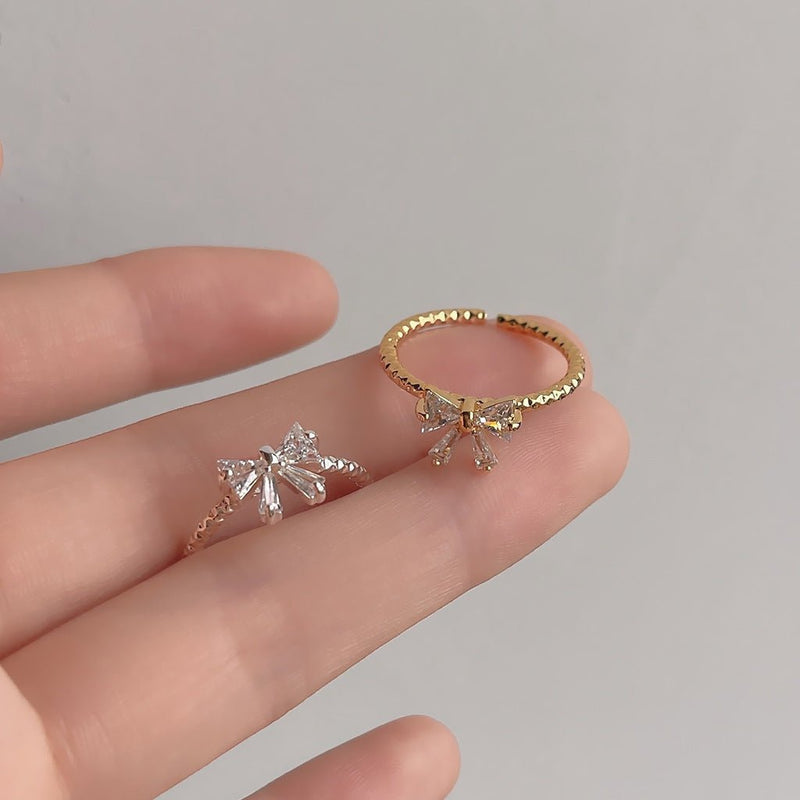 Schöner Schleifenring (Gold/Silber)