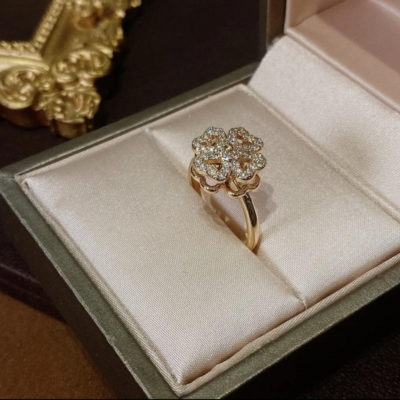 Glücksklee-Drehring