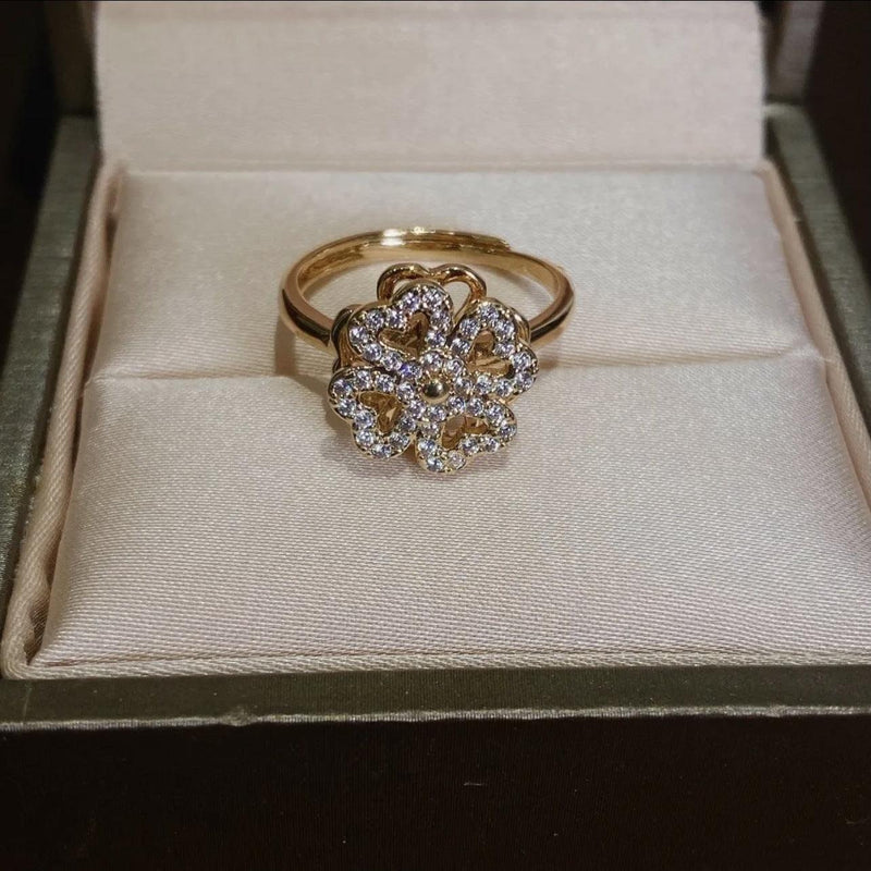 Glücksklee-Drehring