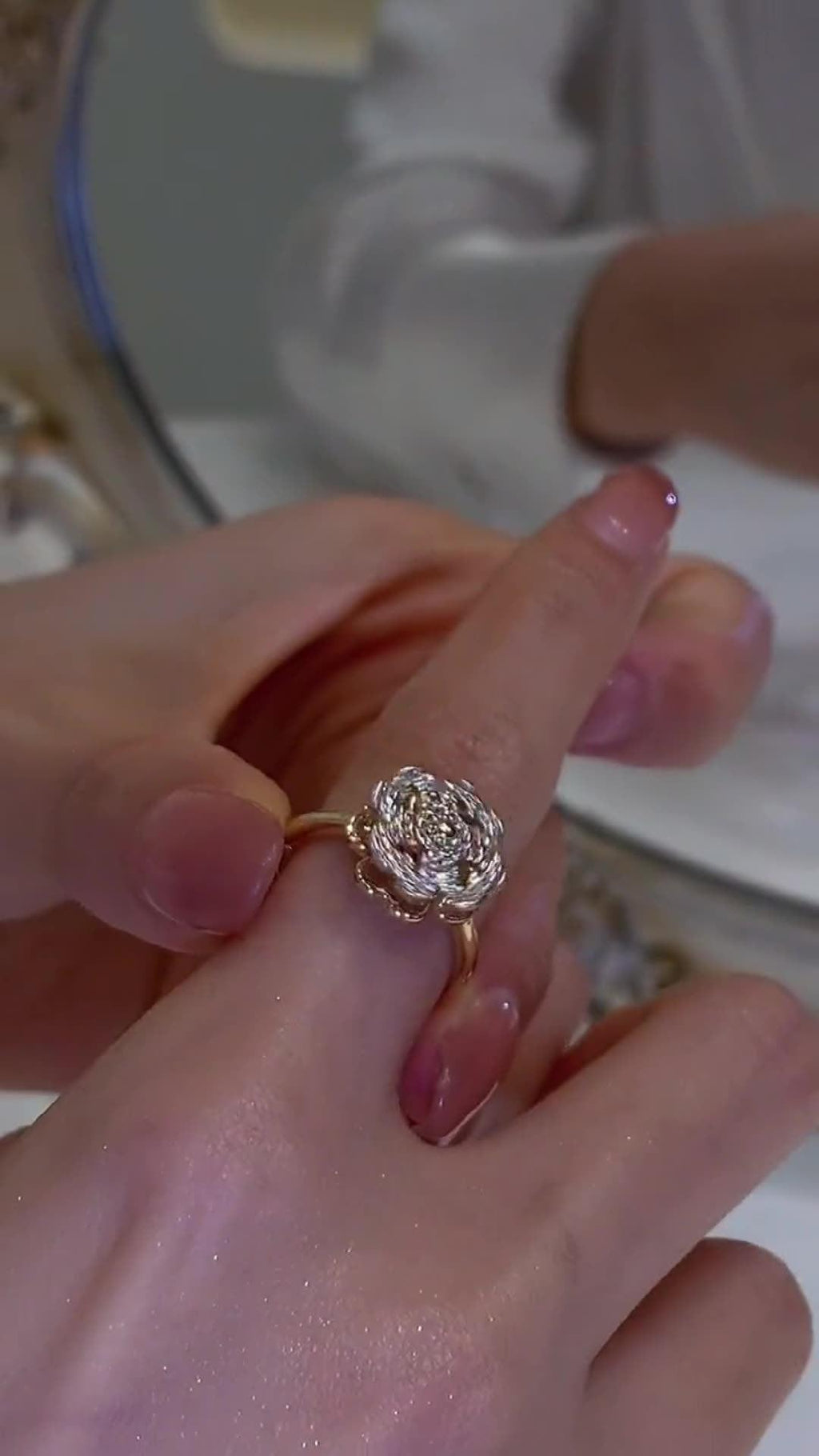 Glücksklee-Drehring