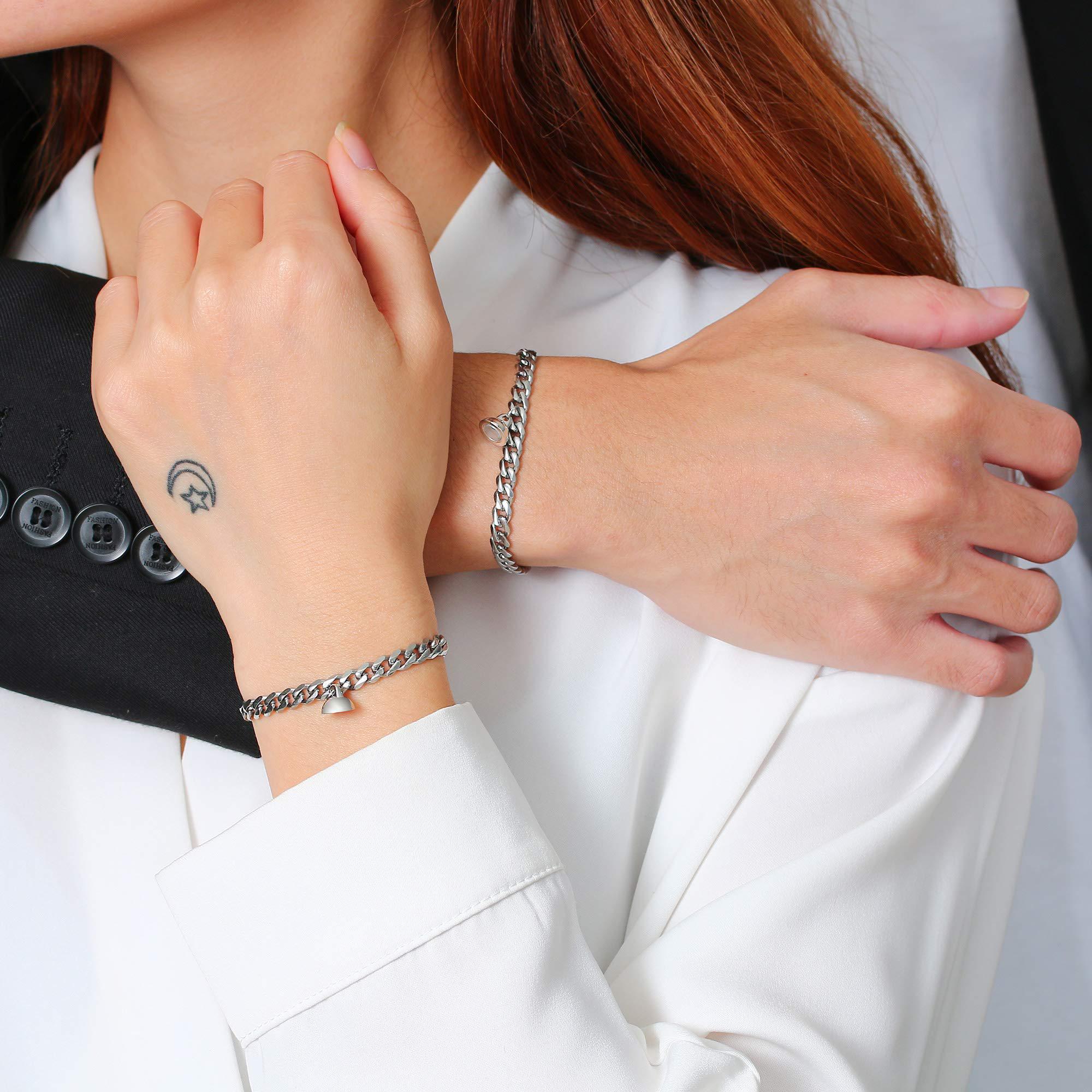 Magnetische Herz-Paar-Armbänder