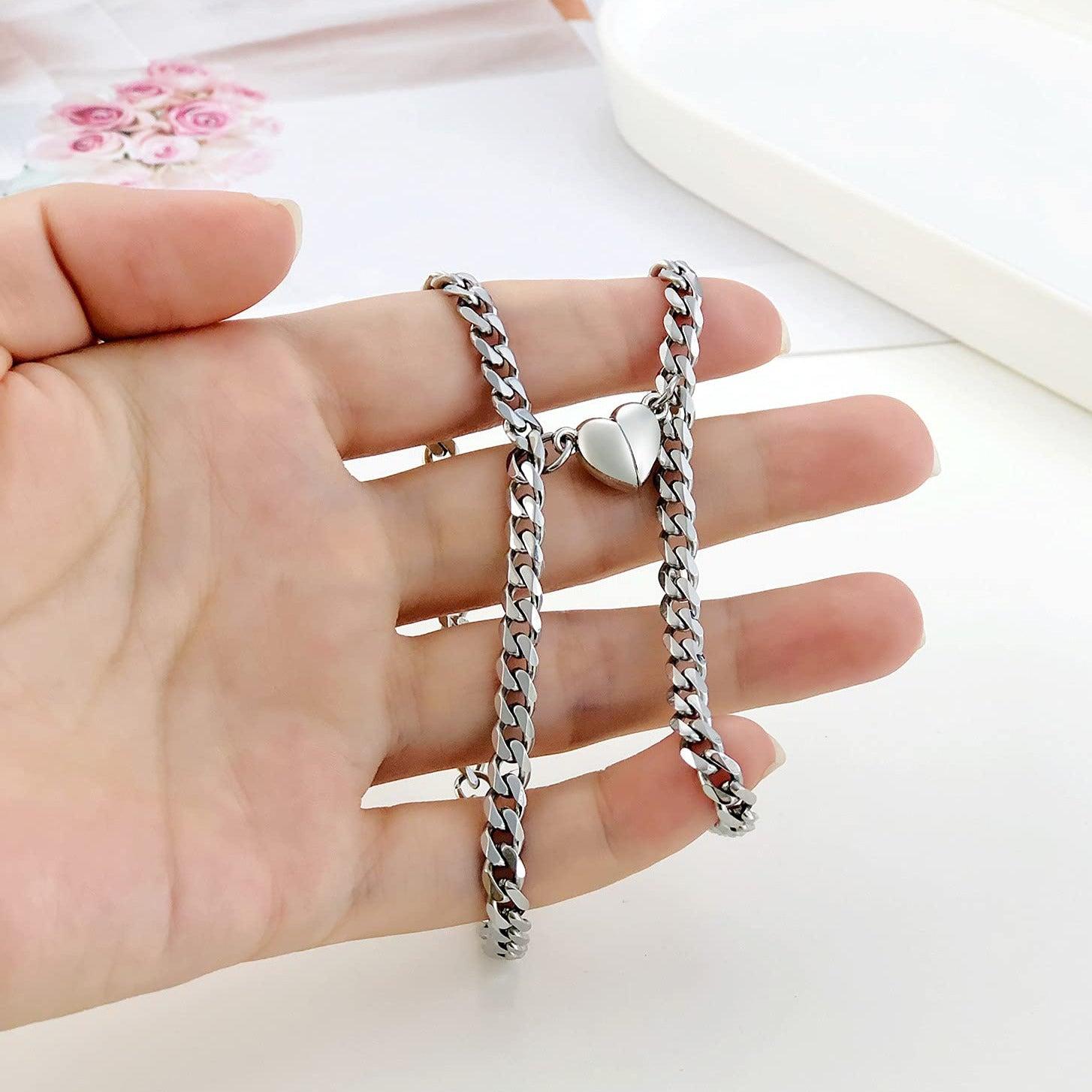 Magnetische Herz-Paar-Armbänder