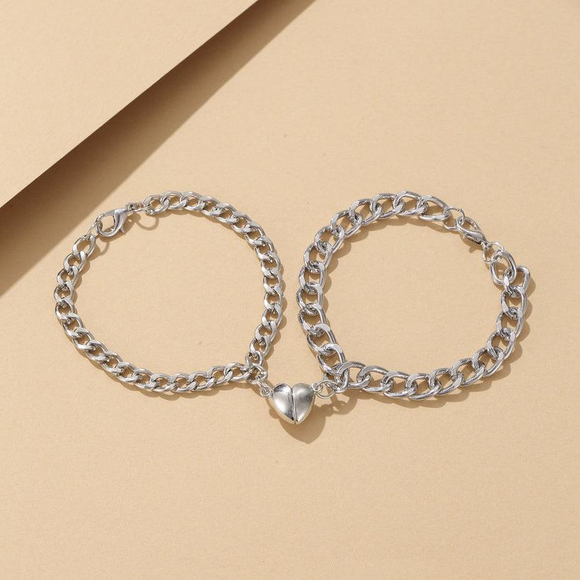Magnetische Herz-Paar-Armbänder