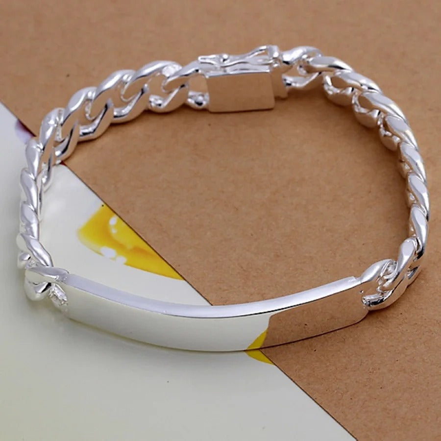 Carmiora - Curb Link Silberarmband