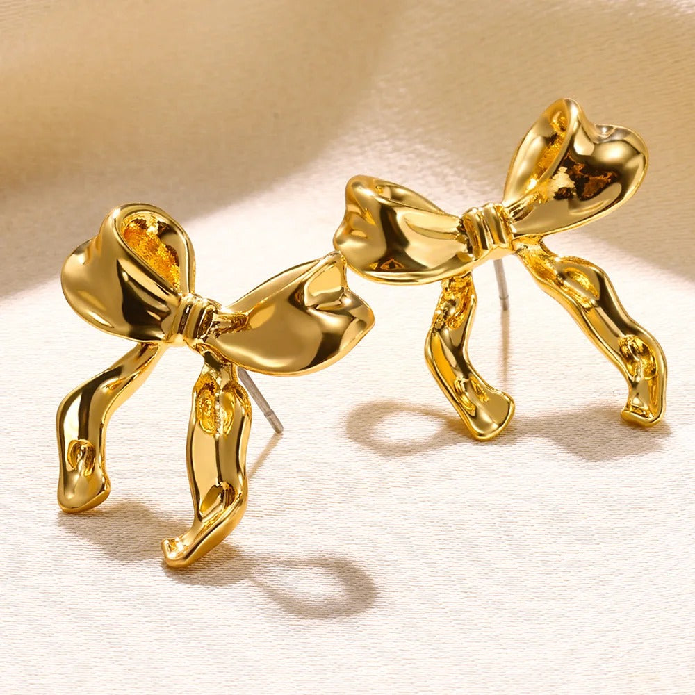 Elegante und modische Ohrstecker mit Schleife für Damen
