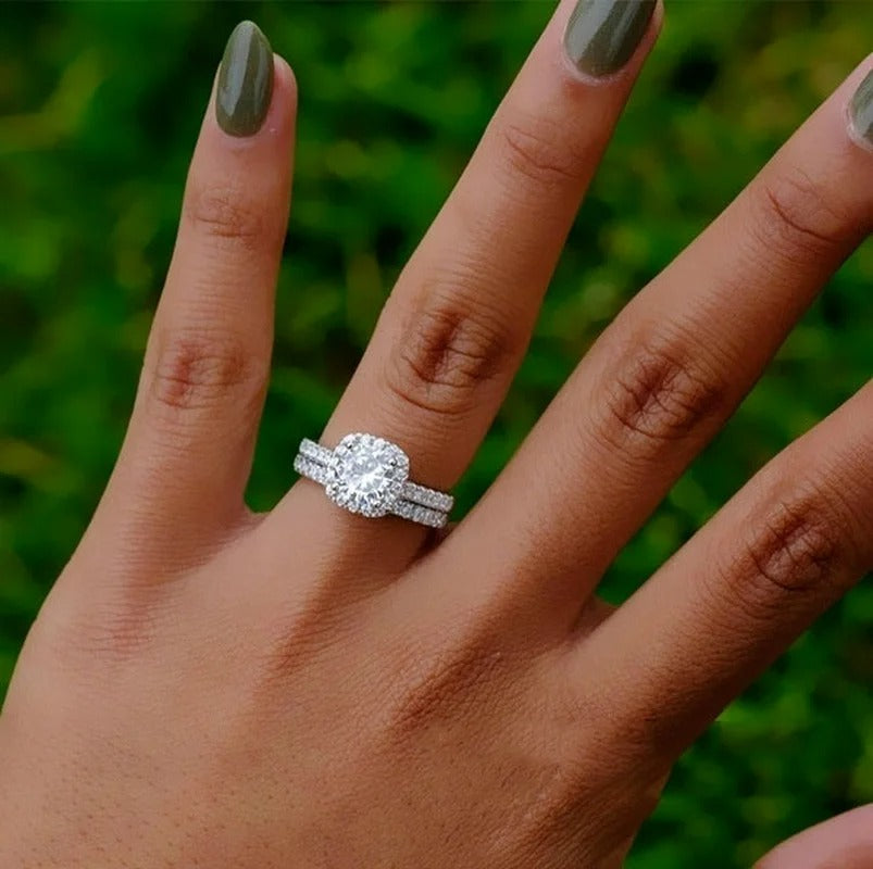 Carmiora - Eleganter Zirkonia-Ring-Satz