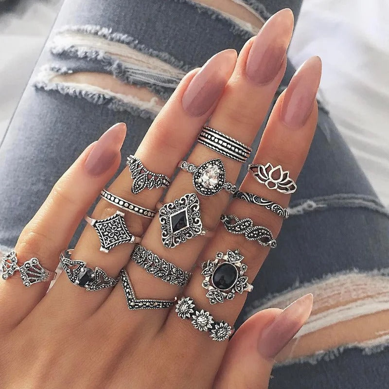 Carmiora - Verzaubertes böhmisches Ring-Set