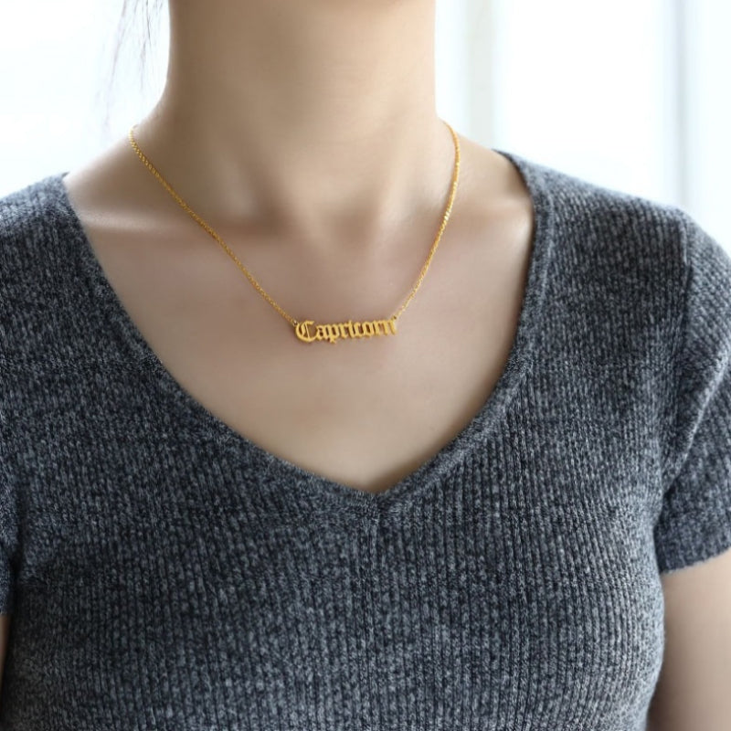 Statement-Halsketten mit zwölf Sternbildern