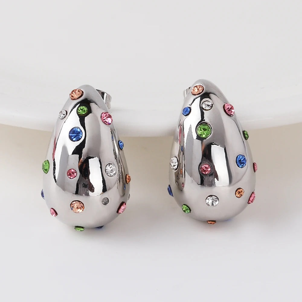 Carmiora - Liquid drop Zirkon Ohrringe