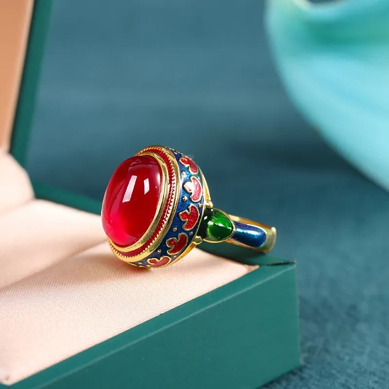 Carmiora - Natürlicher Karneol Ring