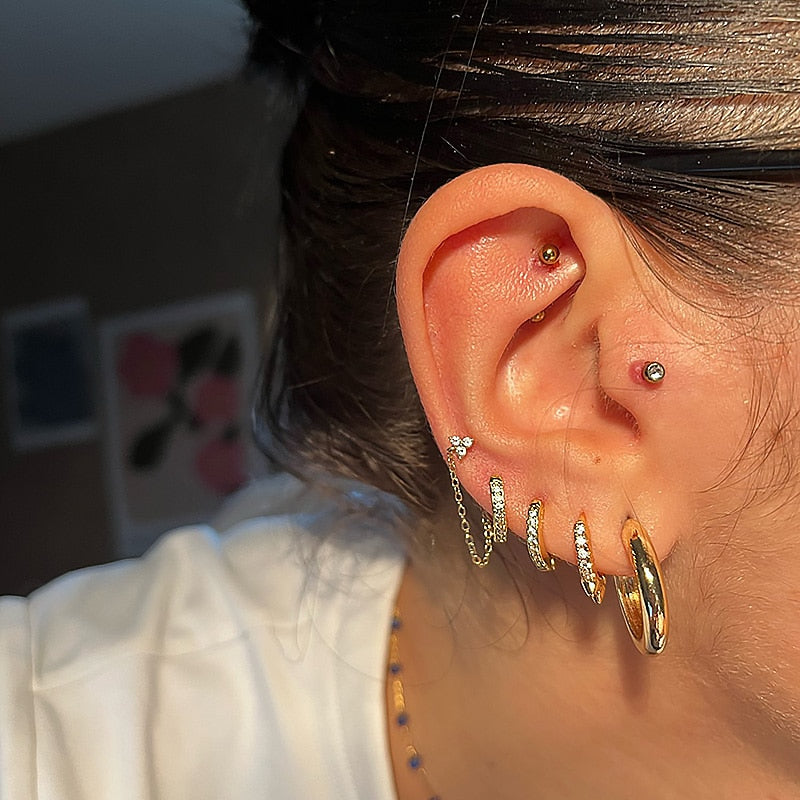 U-förmige Creolen-Kollektion aus Edelstahl