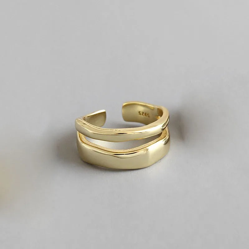 Carmiora - Sophisticated Geometrischer Twist-Ring