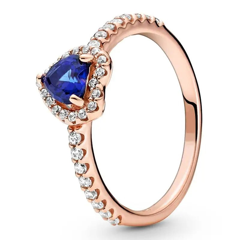 Chavri - Exquisiter Kristall Herz Ring