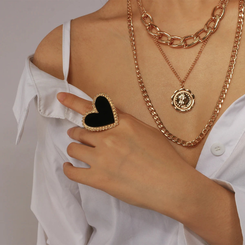 Carmiora - Boho Romantic Herz Ring