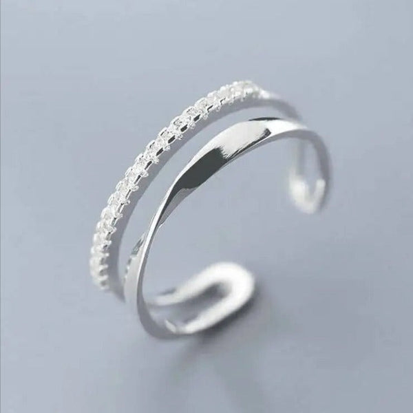 Carmiora - Elegante CZ-Ringe in Doppellinie