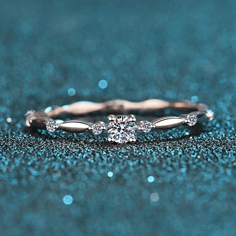 Carmiora - Silber Moissanit Ring