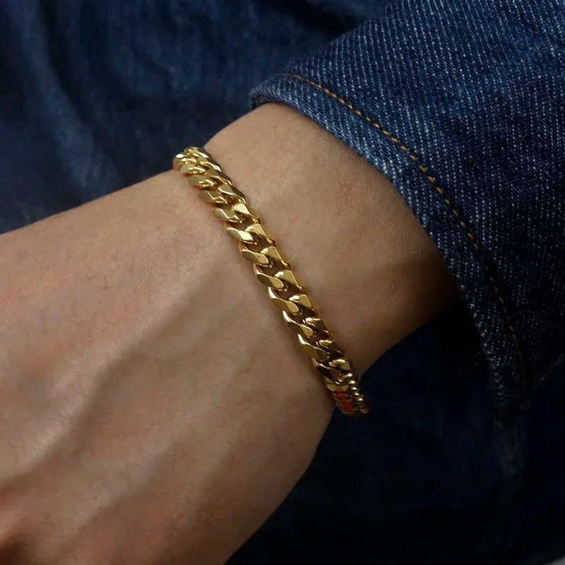 Carmiora - Elegantes Curb-Kettenarmband
