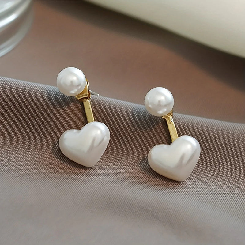 Chavri - Perlen Herz Ohrstecker