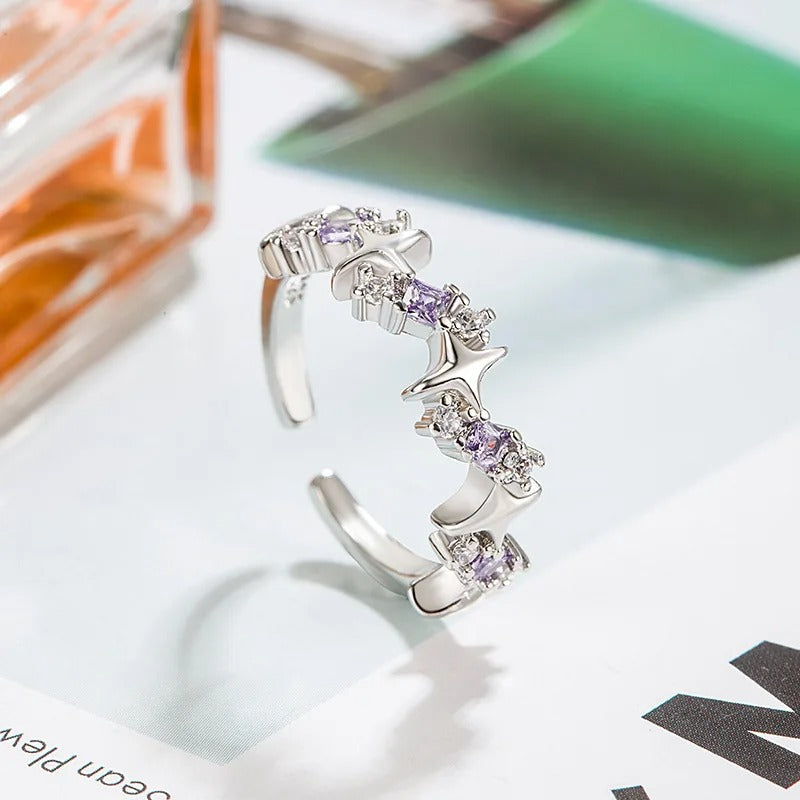 Carmiora - Raffinierter Ring in Vintage-Kristall