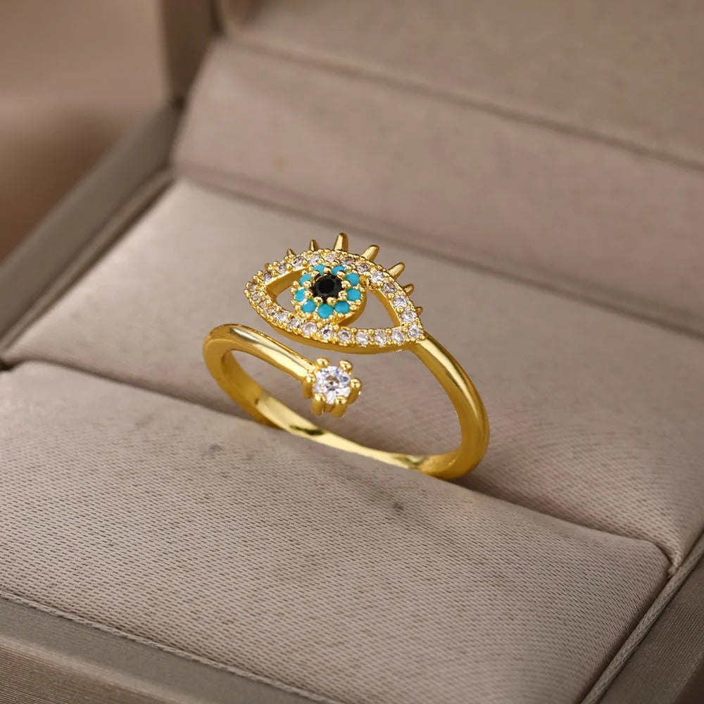 Carmiora - Türkischer Böses-Auge-Ring