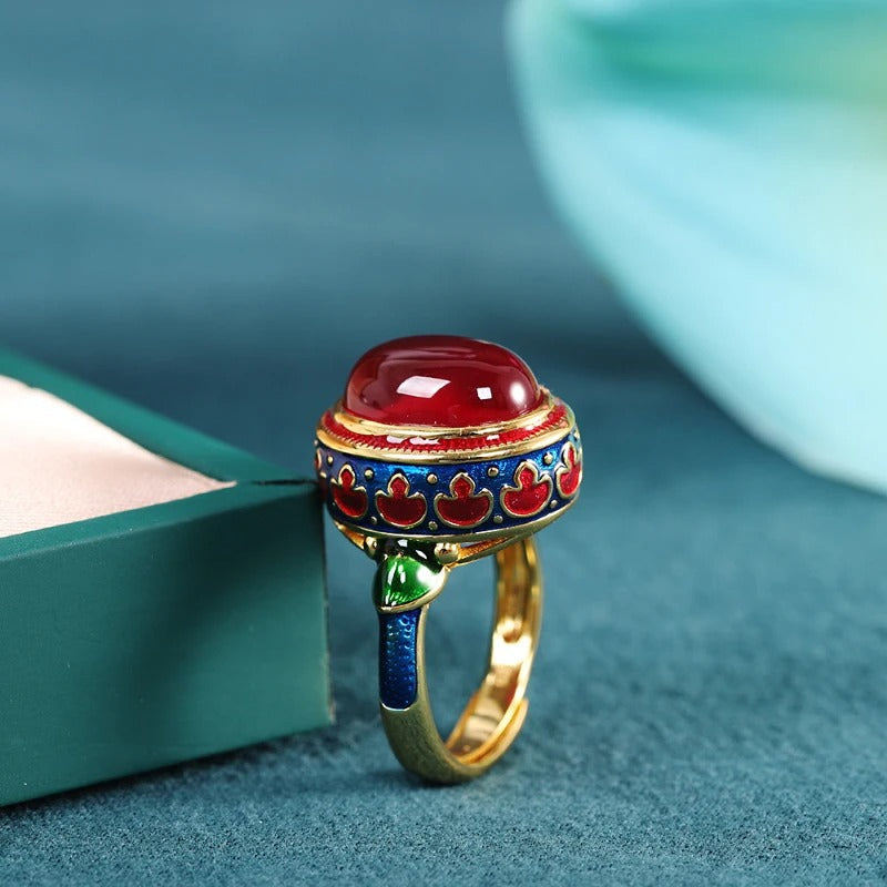 Carmiora - Natürlicher Karneol Ring