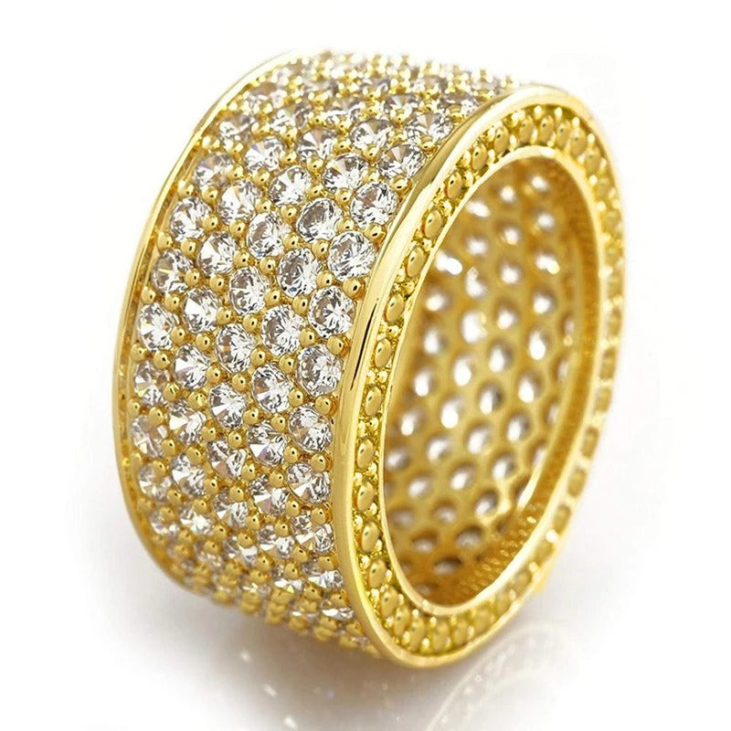 Carmiora - CZ funkelnder Ehering Ring