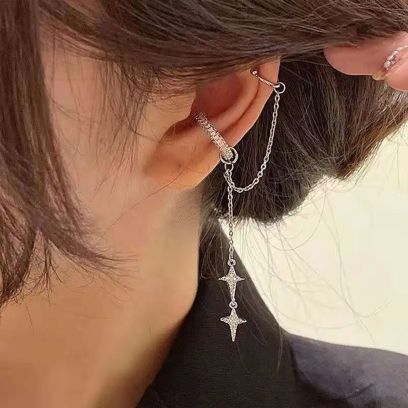 Carmiora - Schicke Clip-On Ohrmanschette