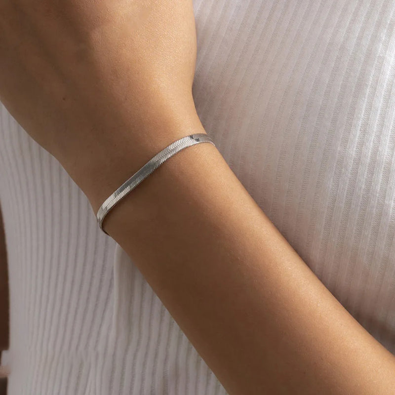 Schlangenkettenarmband aus Edelstahl für Damen