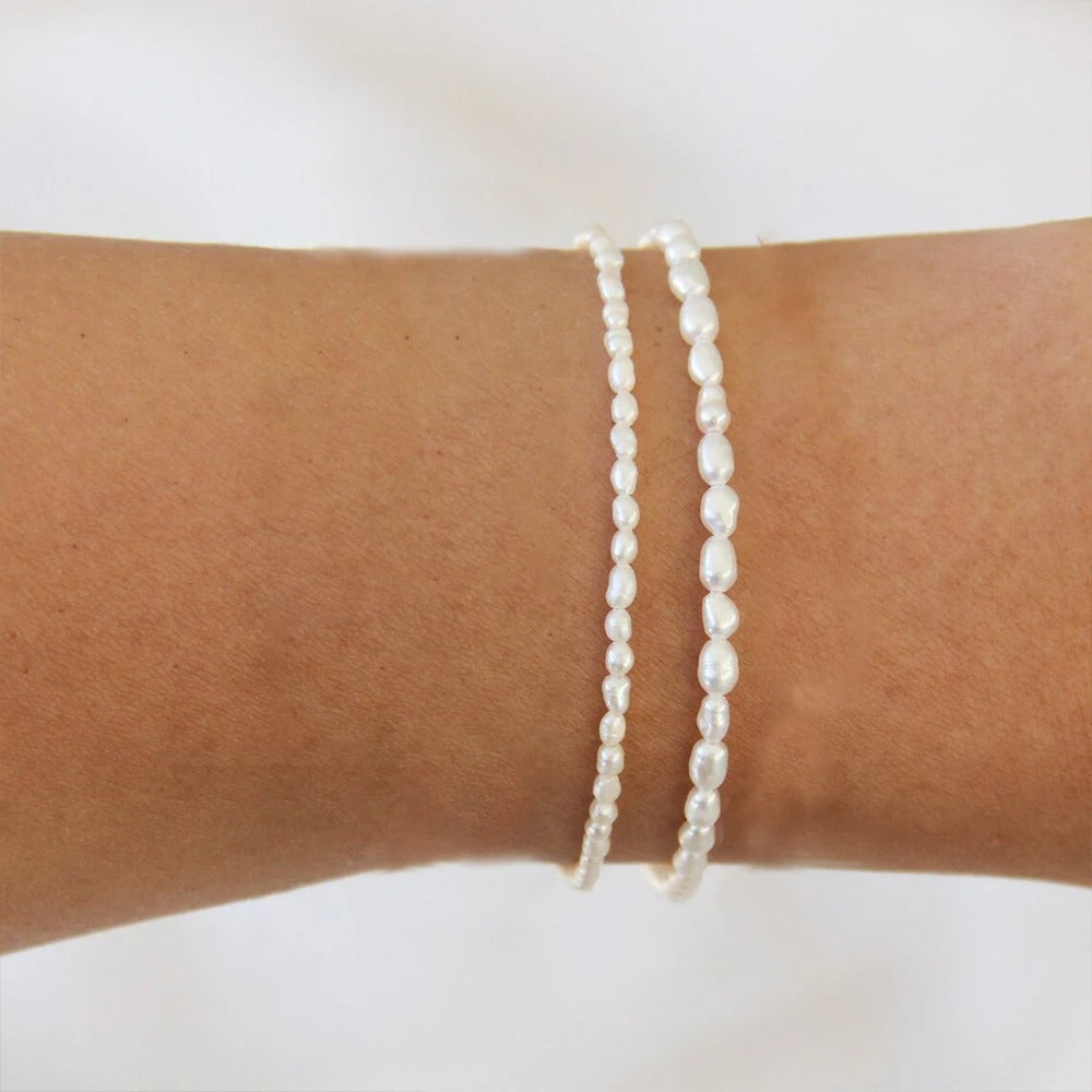 Carmiora - Ovales Perlenarmband