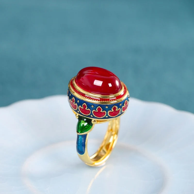 Carmiora - Natürlicher Karneol Ring