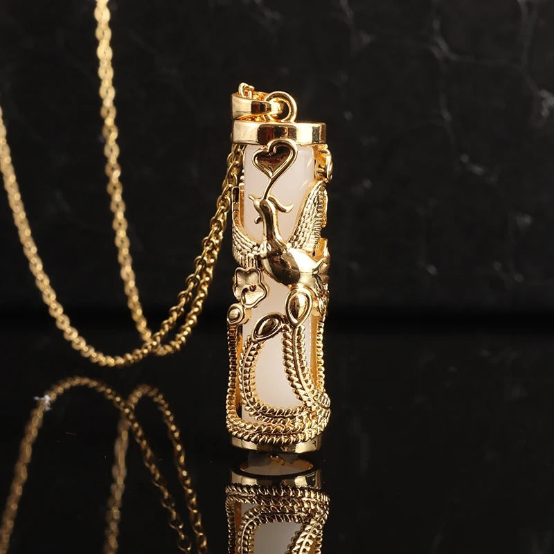 Carmiora - Phönix-Anhänger Halskette