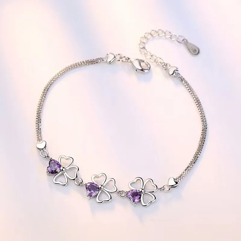 Chavri - Violette Kristall Armbänder