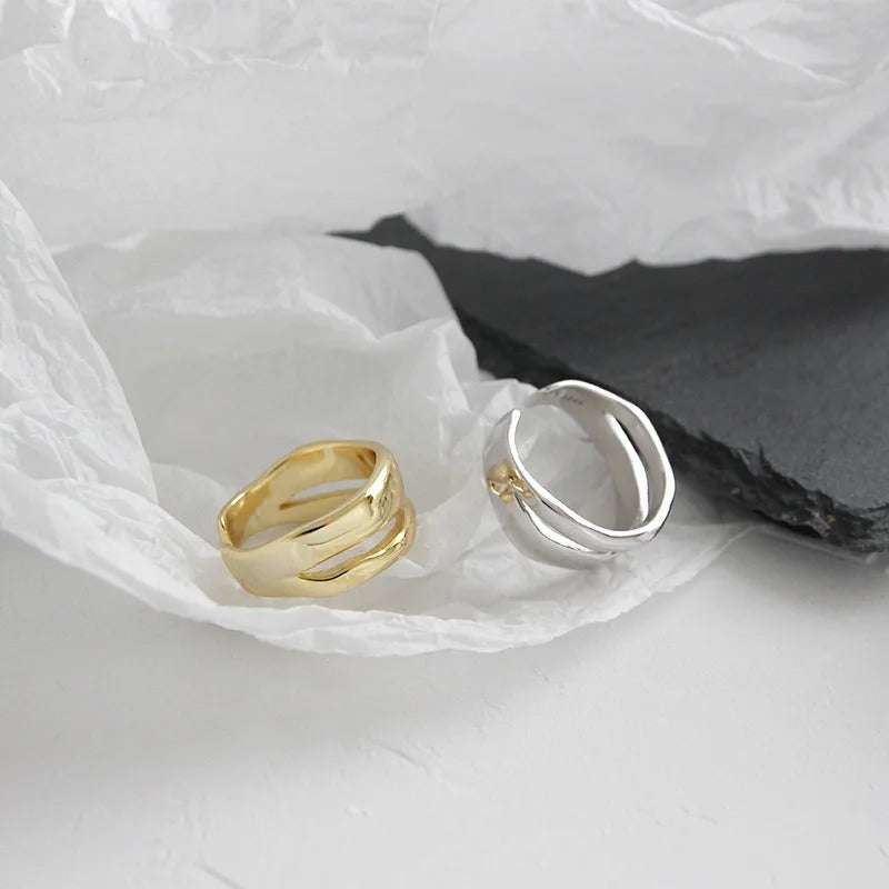 Carmiora - Sophisticated Geometrischer Twist-Ring