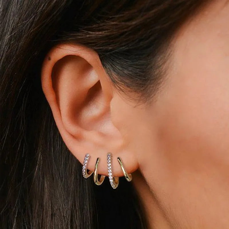 Chavri - Funkelnde Reif-Ohrringe