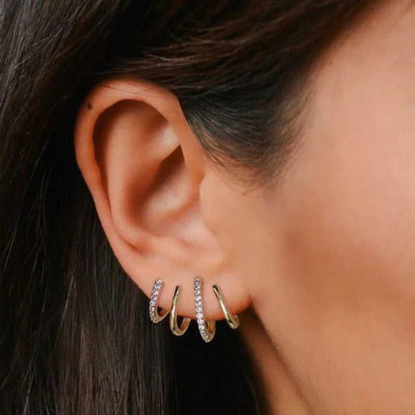 Chavri - Funkelnde Reif-Ohrringe