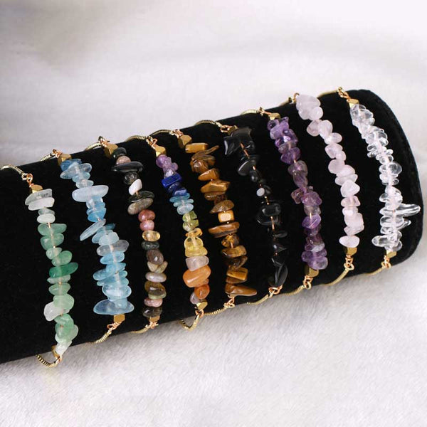 Verstellbare, mehrfarbige, mit Strasssteinen besetzte Tennisarmbänder