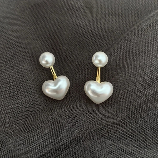 Carmiora - Perlen Herz Ohrstecker
