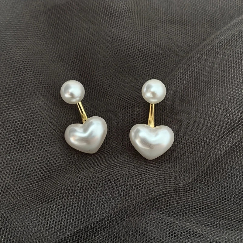 Chavri - Perlen Herz Ohrstecker