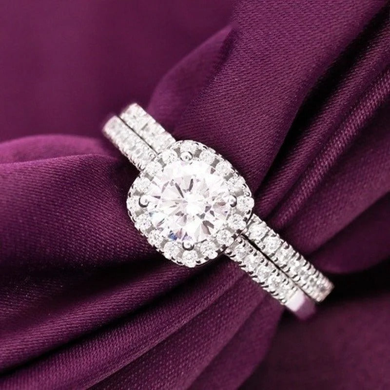 Carmiora - Eleganter Zirkonia-Ring-Satz