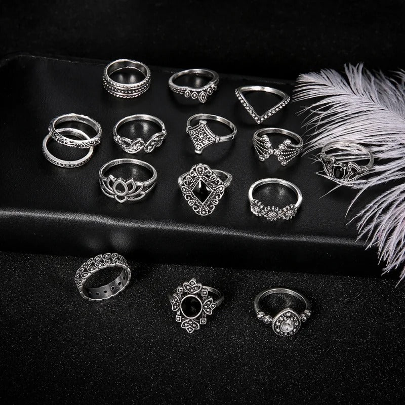 Carmiora - Verzaubertes böhmisches Ring-Set