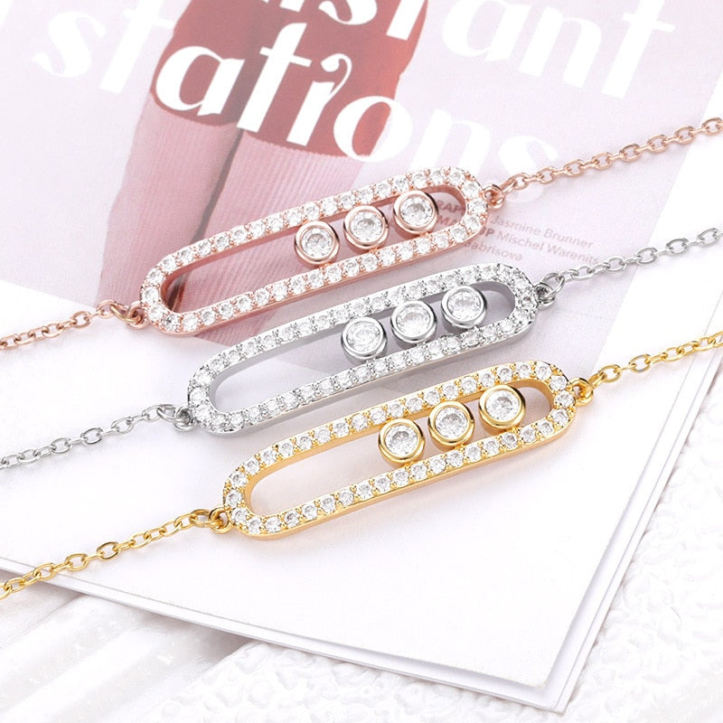 Schickes Strass-Armband im minimalistischen Stil