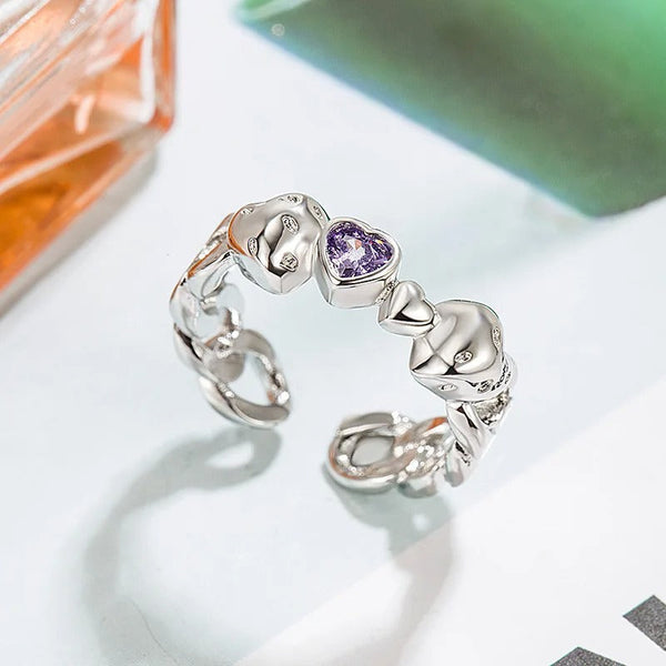 Carmiora - Raffinierter Ring in Vintage-Kristall