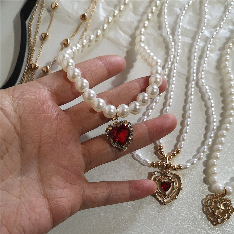 Von Faircycore inspirierte Choker-Halsketten-Kollektion