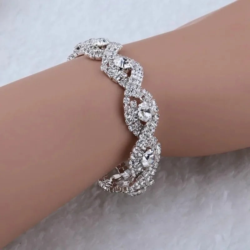 Carmiora - Kristall-Strass-Kettenarmband